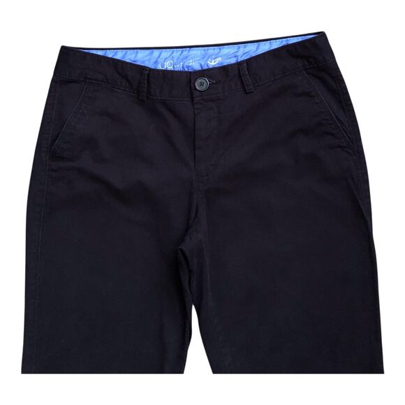 DOCKERS Womens Size 8 Short Black Flat Front Career Work Chino Pants 29" Inseam - Picture 3 of 5